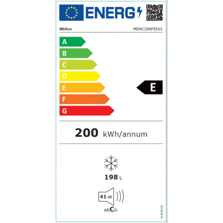 Midea MDRC280FEE011 Οριζόντιος Καταψύκτης 198lt Συντήρηση & Κατάψυξη 